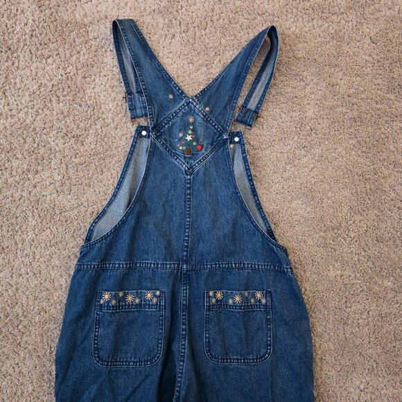 Christopher Banks Women's Denim Blue Jean Overalls-Size Small-Christmas-New - Picture 5 of 7